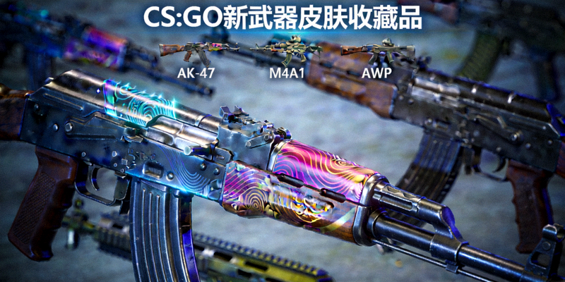 CS:GO新武器皮肤收藏品展示 - 炫酷的枪械皮肤设计效果图