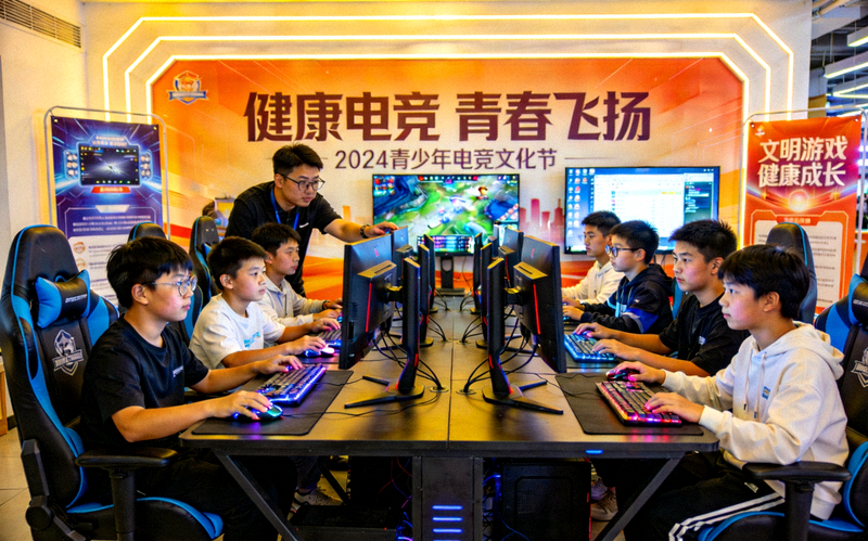 电竞文化活动推广现场 - 青少年参与健康电竞主题活动